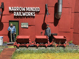 Gn15 Narrow Gauge Three Hudson Tipper Wagons with wheels