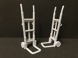 16mm Scale, Two Sack Trolleys for Model Platforms and Workshops