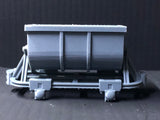 Gn15 Narrow Gauge Three Unpainted Ore Tipper Wagons with wheels