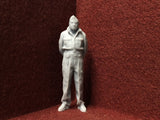 G-Scale man in military uniform - 3D scan of a real person - MD071 (also GN15)