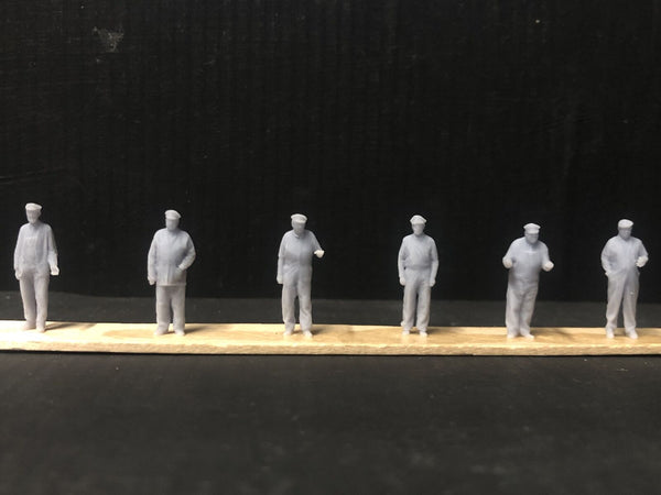 Loco crew Multi-Pack- 6 figures in assorted poses -3D scans  - OO9/OO/HO
