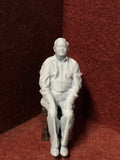 G-Scale Seated figure - 3D scan of a real person - MD031 (also GN15)