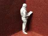 G-Scale figure - 3D scan of a real person with clipboard - M007 (also GN15)