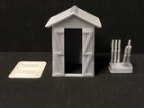 Signal mans Hut with levers and glazing Woody Bay - OO9/OO/HO