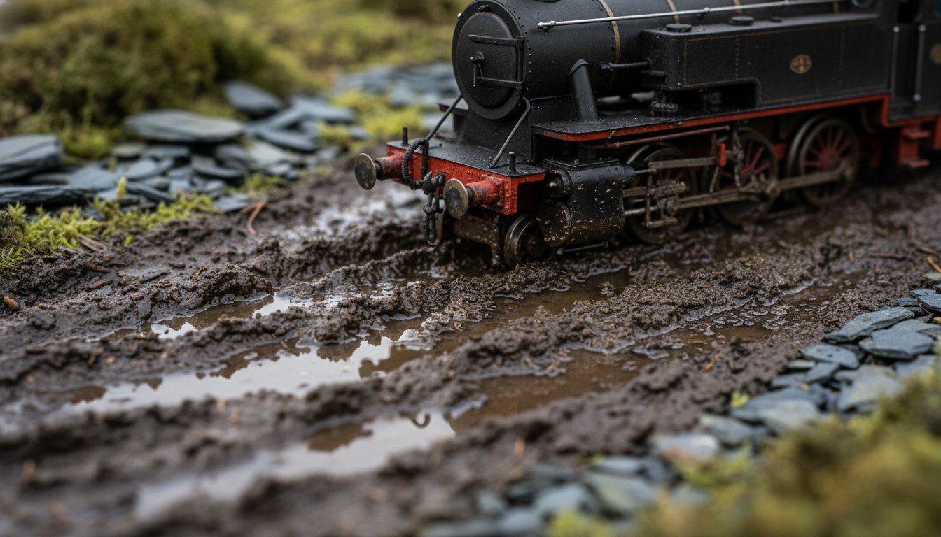 How to Model Realistic Mud and Dirt: A Guide for Narrow Gauge Layouts