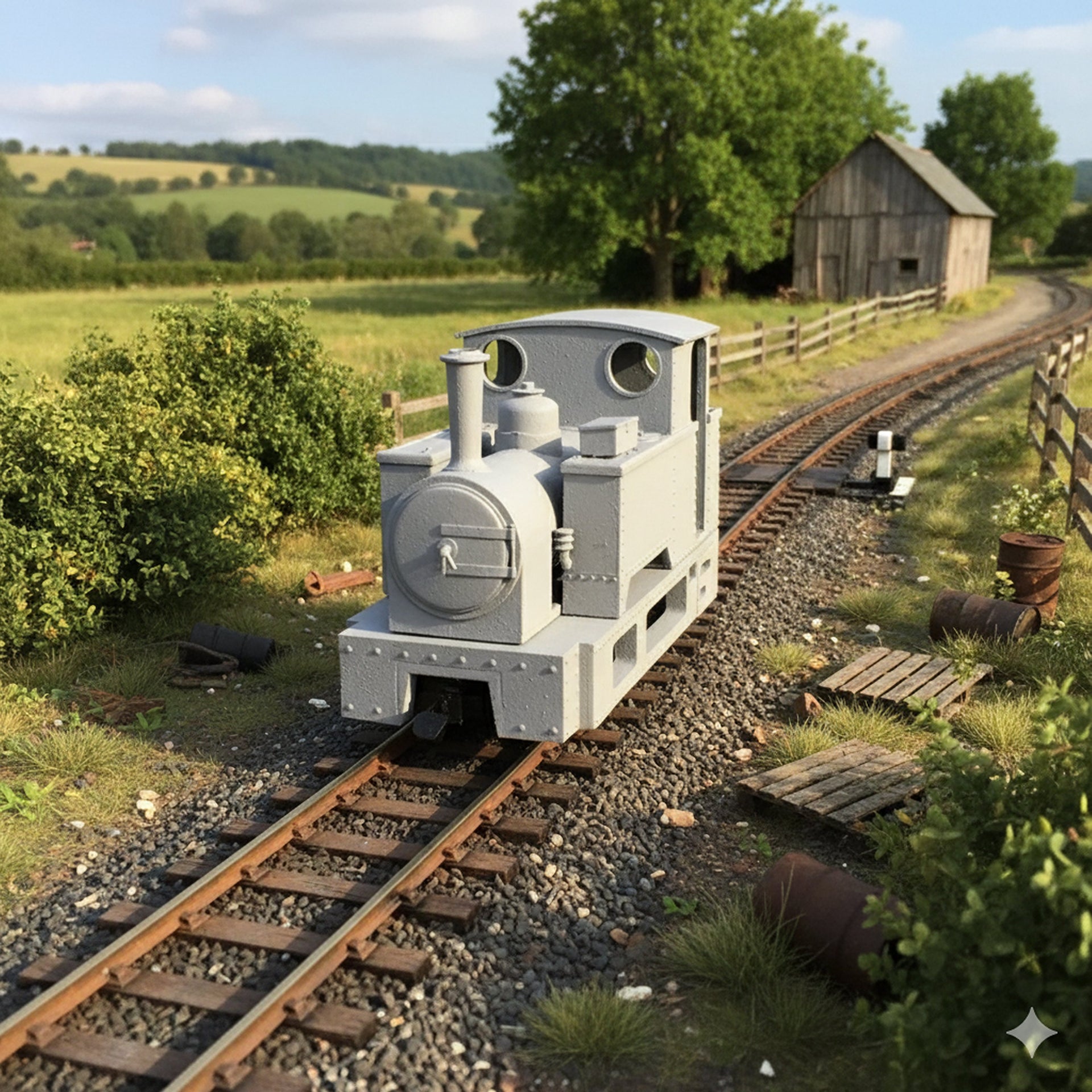 OO9/009 Kerr Stuart Skylark Steam Locomotive fits the Kato chassis 11-109