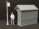 7mm Country Bus Shelters and bus flag - 7mm, O,O-16.5mm
