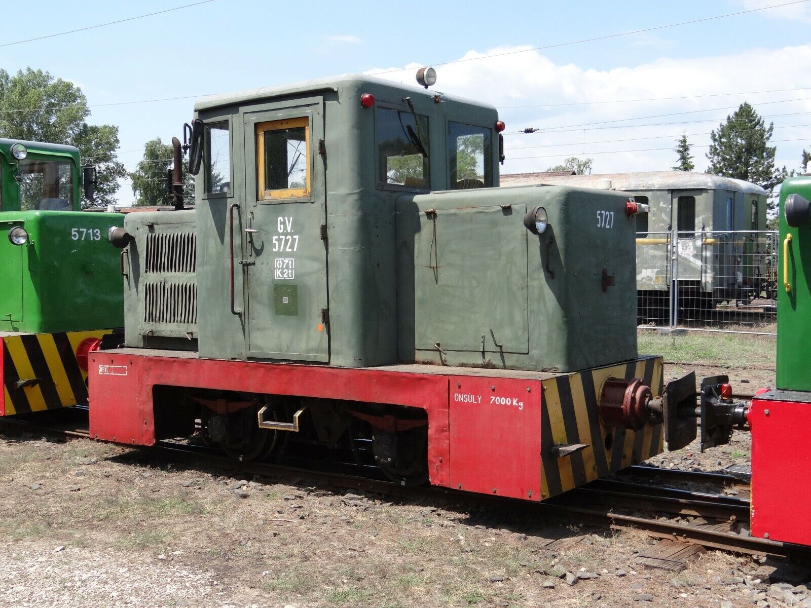 OO9 009 Hungarian forestry diesel shunter body shell for mounting on a Kato 11-109 narrow gauge chassis