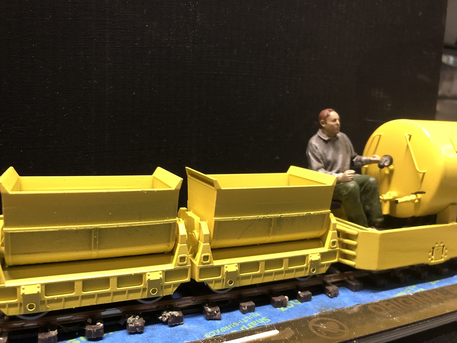 GN15 Eimco pneumatic loco kit with driver, designed for a Lima 0-4-0 chassis on 16.5mm narrow gauge track