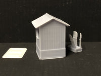 Signal mans Hut with levers and glazing Woody Bay  - OO9/OO/HO
