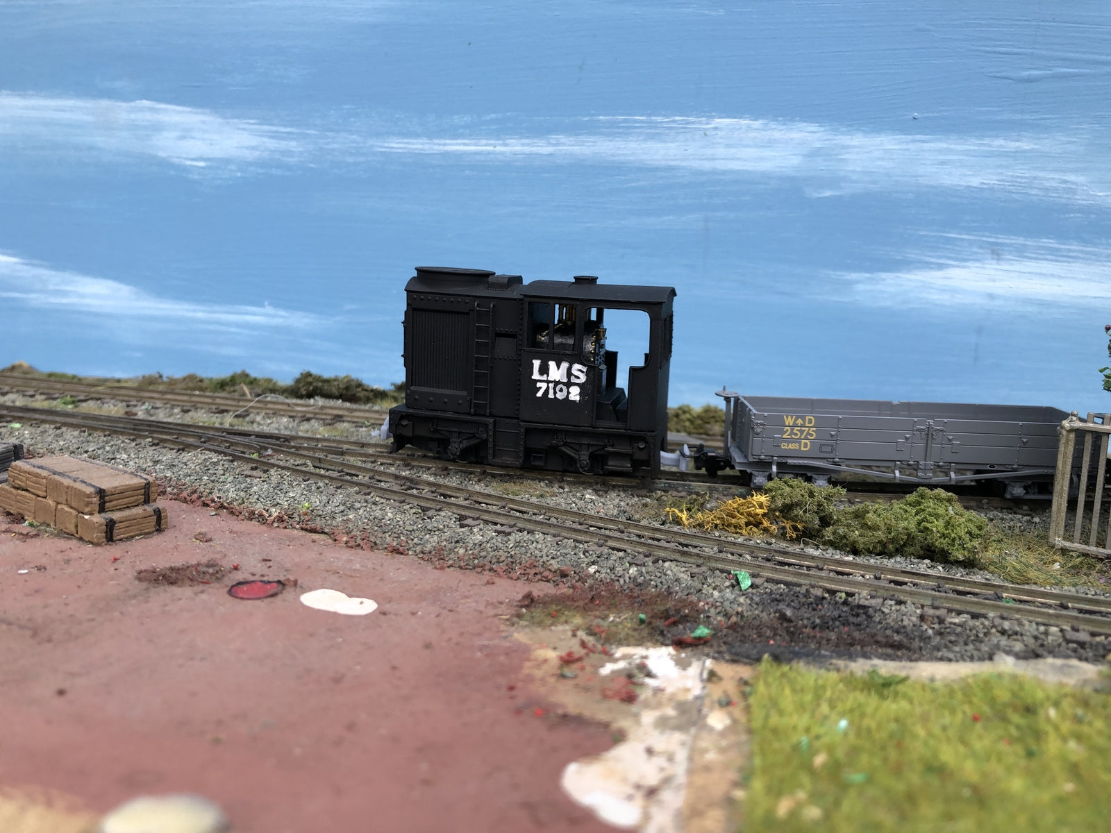 OO9 narrow gauge LMS Sentinel 7192 steam locomotive body kit designed to fit a Kato 11-109 chassis