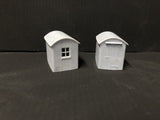 Two Lamp huts with glazing - OO9/OO/HO based on Buckfastleigh buildings