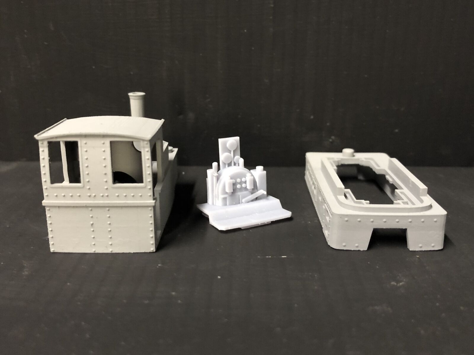 OO9 narrow gauge steam locomotive kit with coal bunker, designed to fit a Kato 11-109 motor bogie chassis