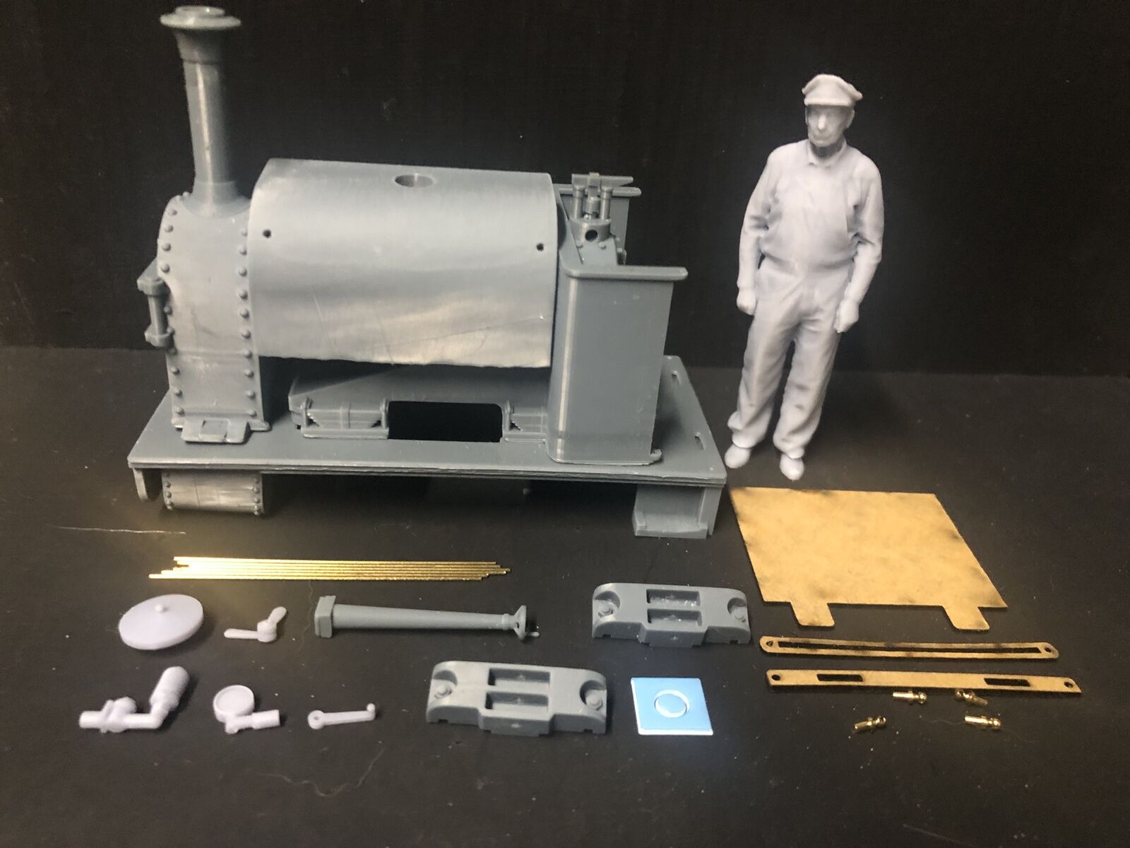 GN15 steam locomotive kit for quarry layouts, G scale on 00 gauge track using a Hornby Smokey Joe 0-4-0 chassis