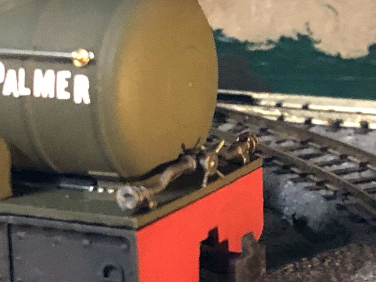 OO9 narrow gauge WG Bagnall fireless locomotive body kit for Kato 11-109 chassis shown in side profile