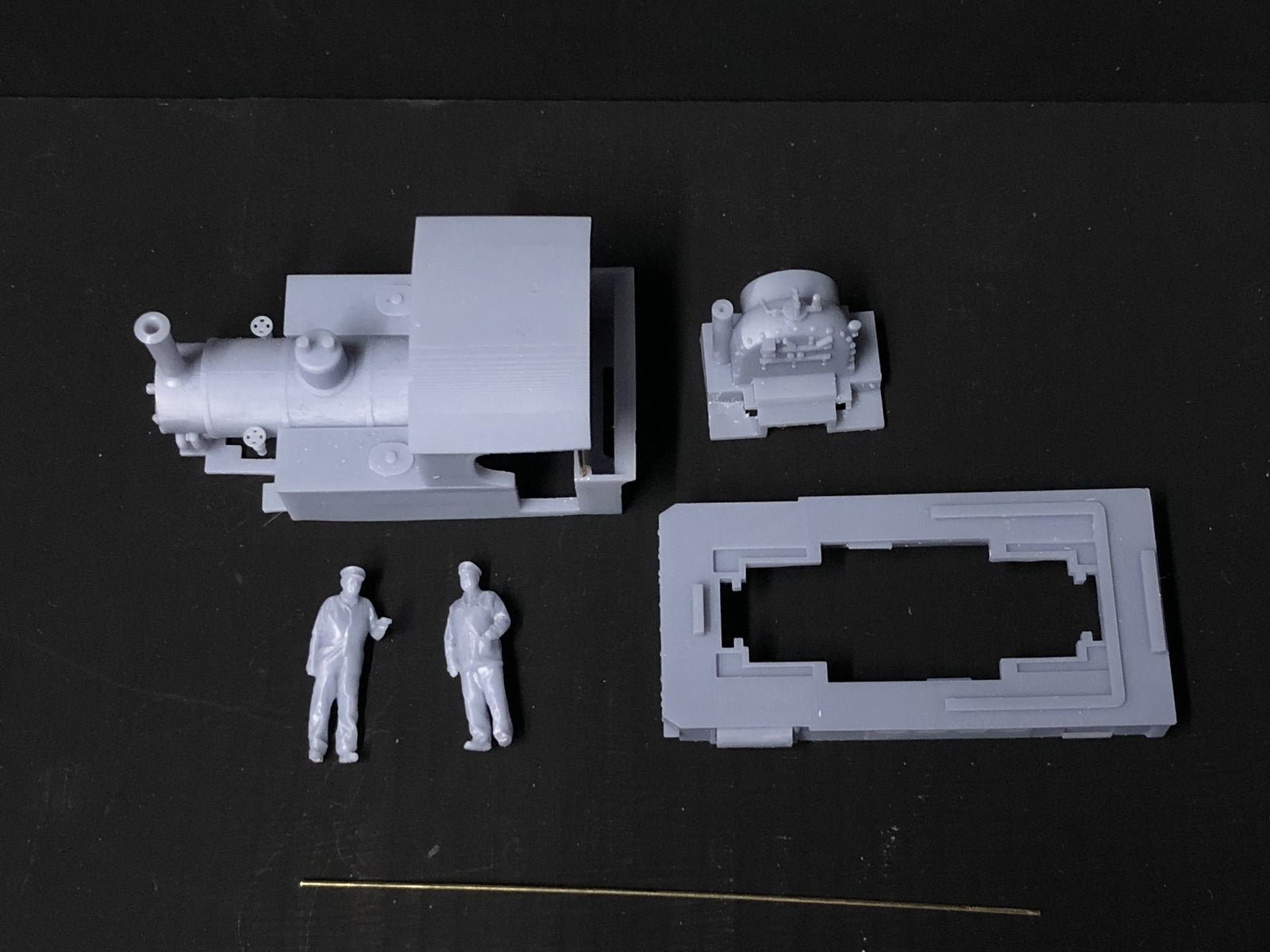 OO9 narrow gauge Andrew Barclay "Doll" steam locomotive kit body designed to fit a Kato 11-109 chassis