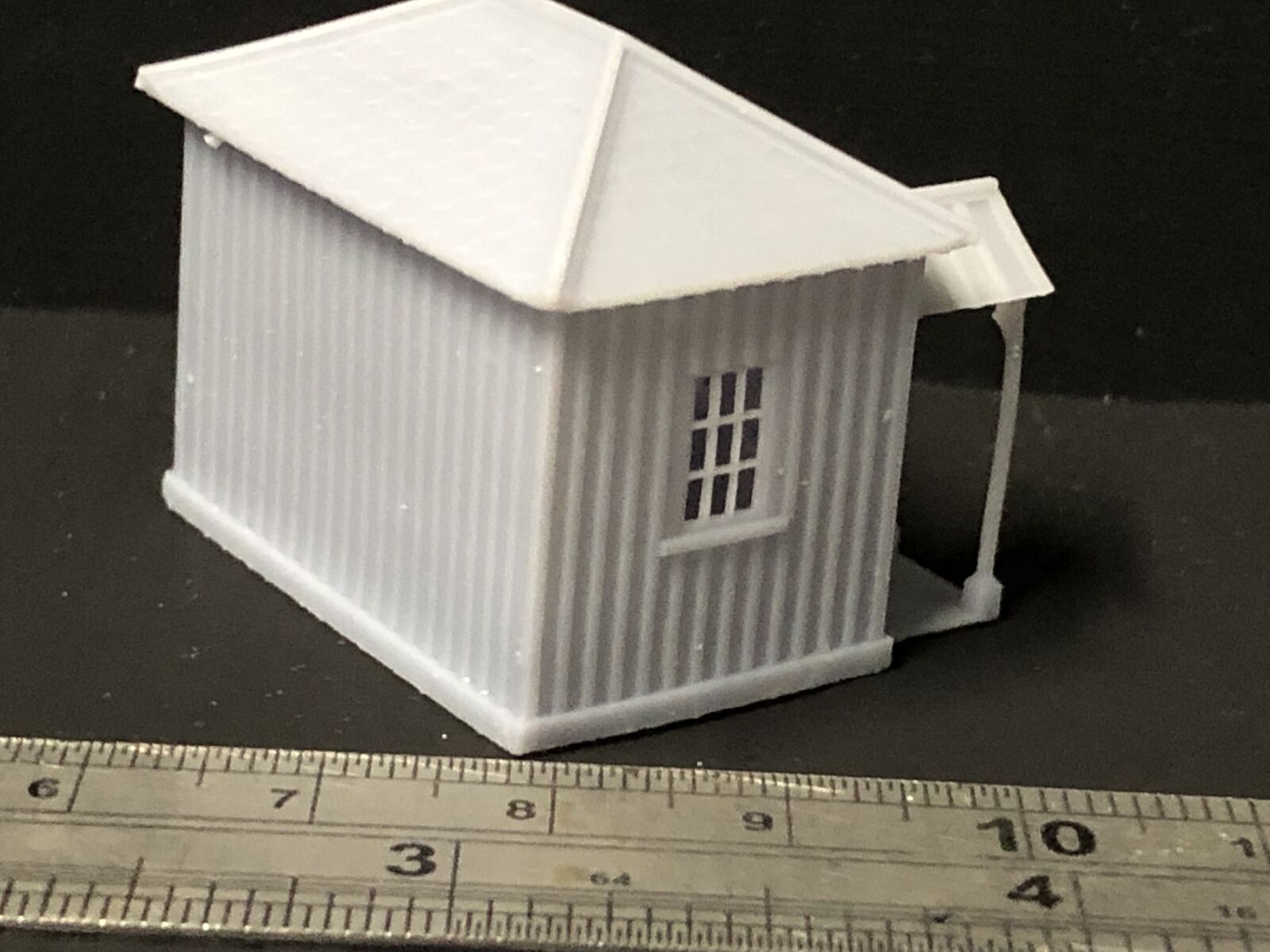 TT 1:120 scale Minffordd-style small station building model kit for tabletop model railways