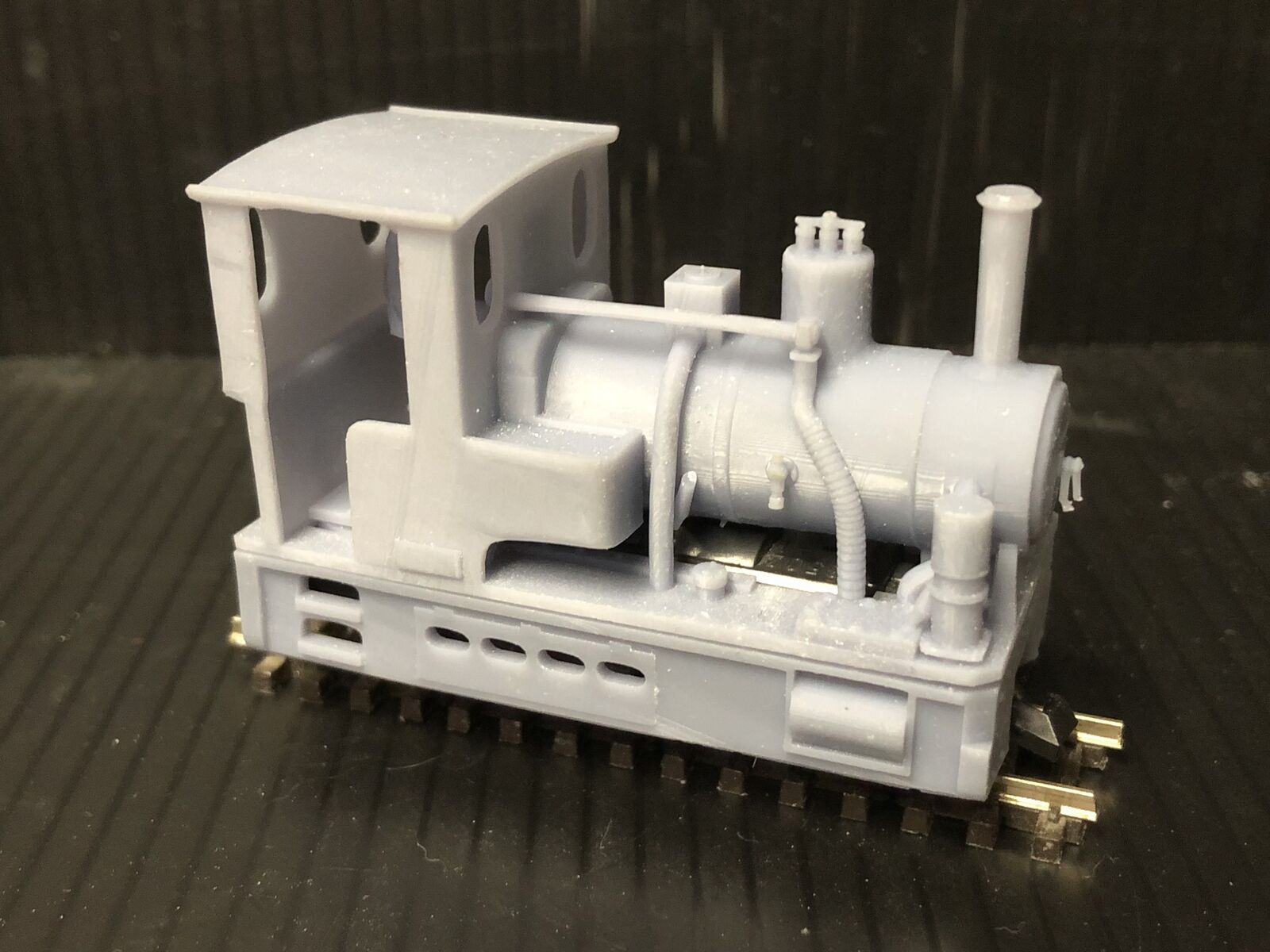 OO9 narrow gauge Andrew Barclay Douglas steam locomotive body kit to fit a Kato 11-109 chassis