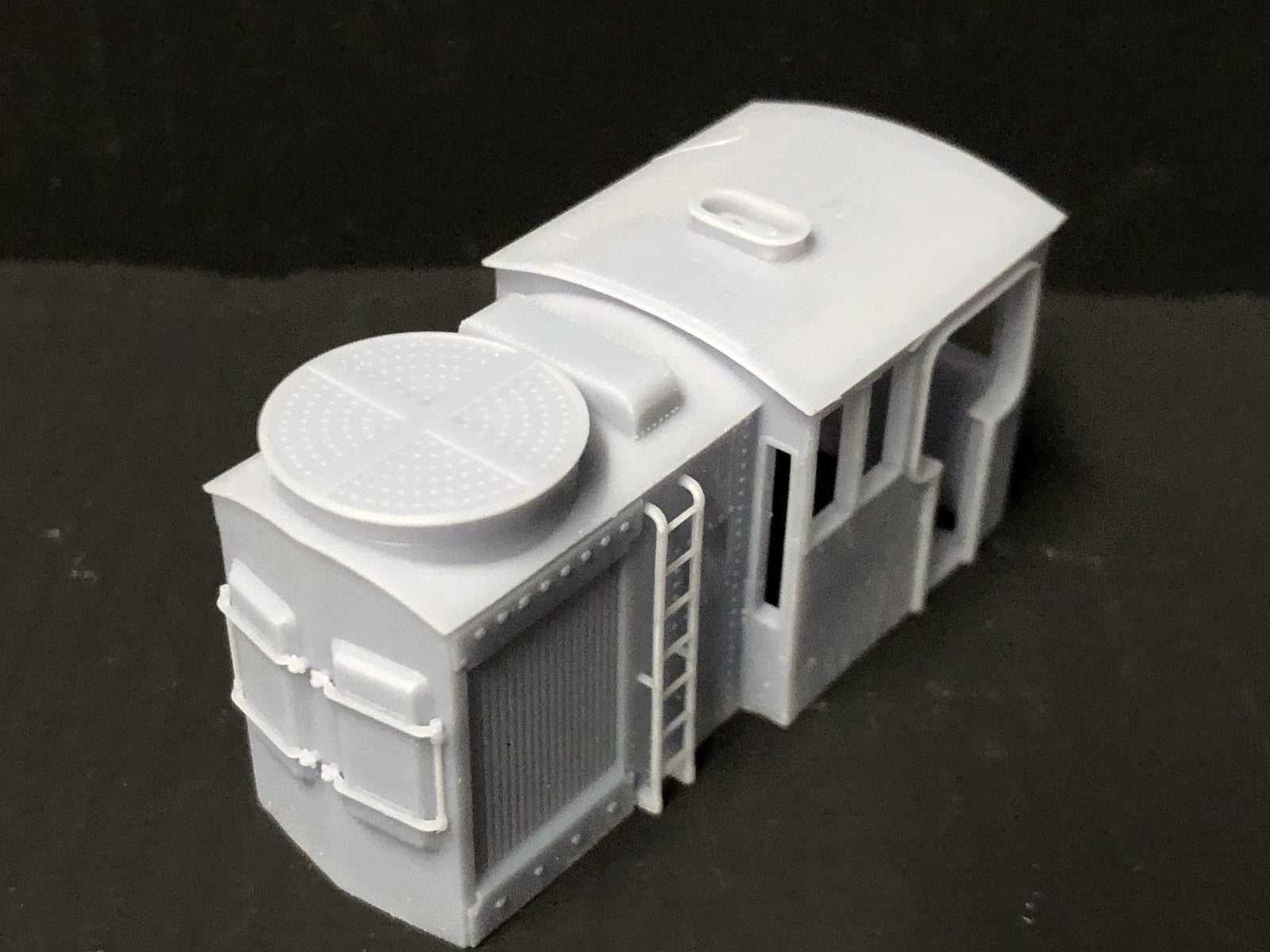 OO9 narrow gauge LMS Sentinel 7192 geared steam locomotive body kit designed to fit a Kato 11-109 chassis