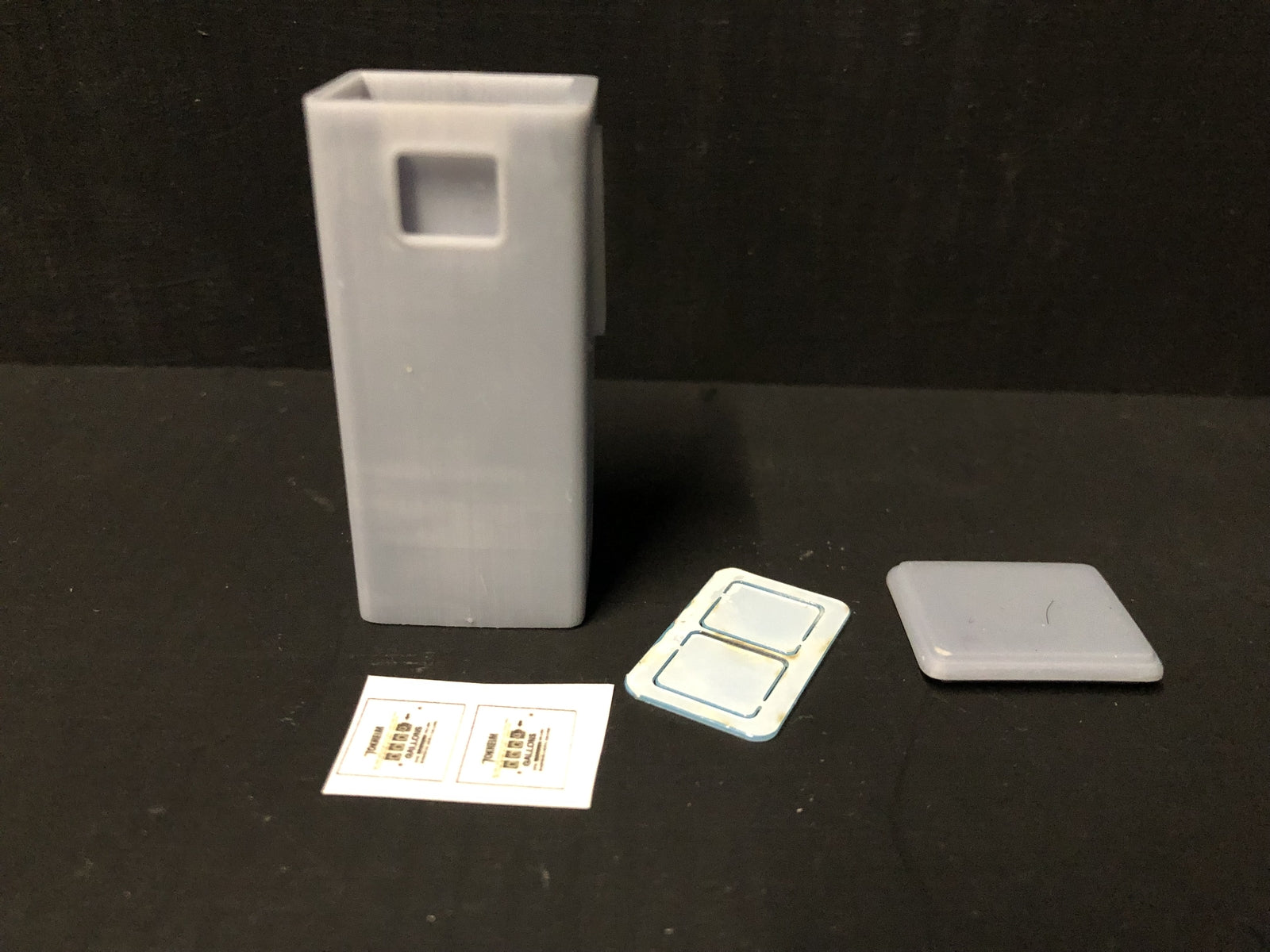 Unpainted G-scale Tokheim petrol and diesel pump scenery kit suitable for GN15 model railway layouts