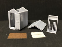 Porthmadog signal mans Hut with levers and glazing - OO9/OO/HO