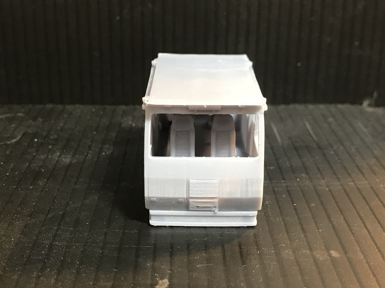 Unpainted OO9 Wickham inspection car resin body kit with interior for Kato 11-109 chassis, as used on the Manx Railway