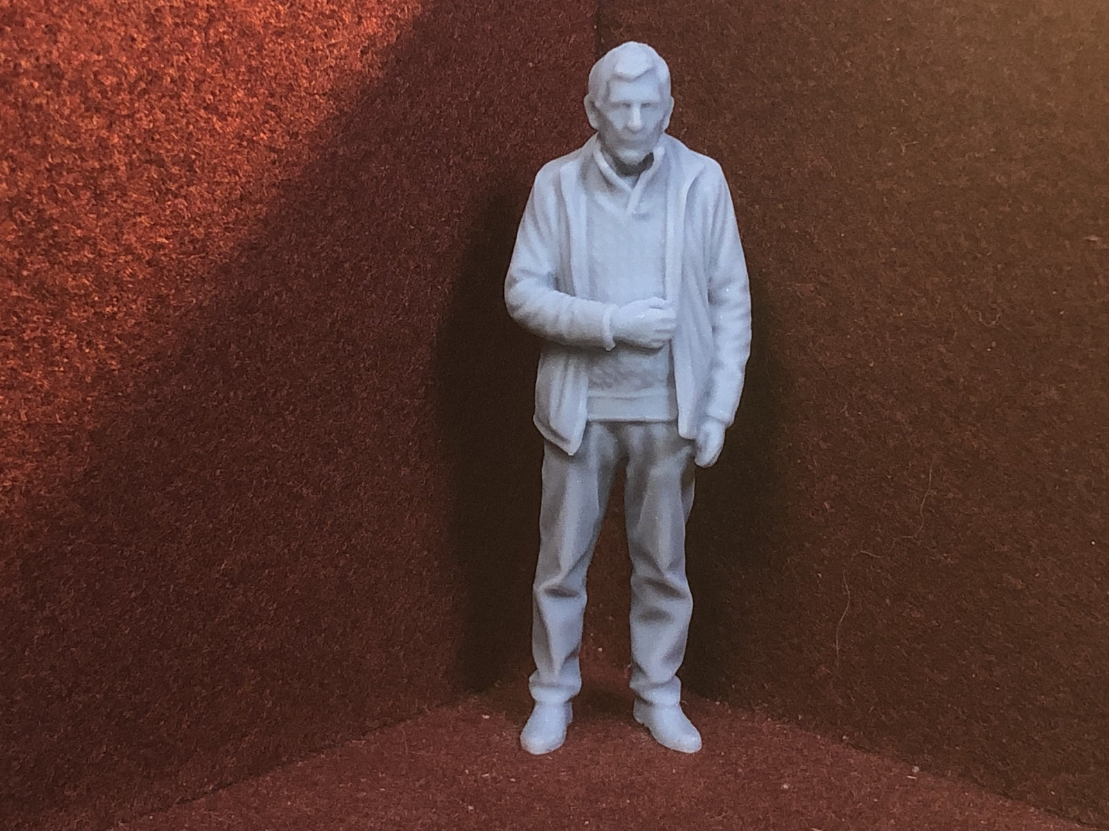 G-scale 1:22 driver figure model, 3D scanned from a real person, suitable for GN15 narrow gauge layouts