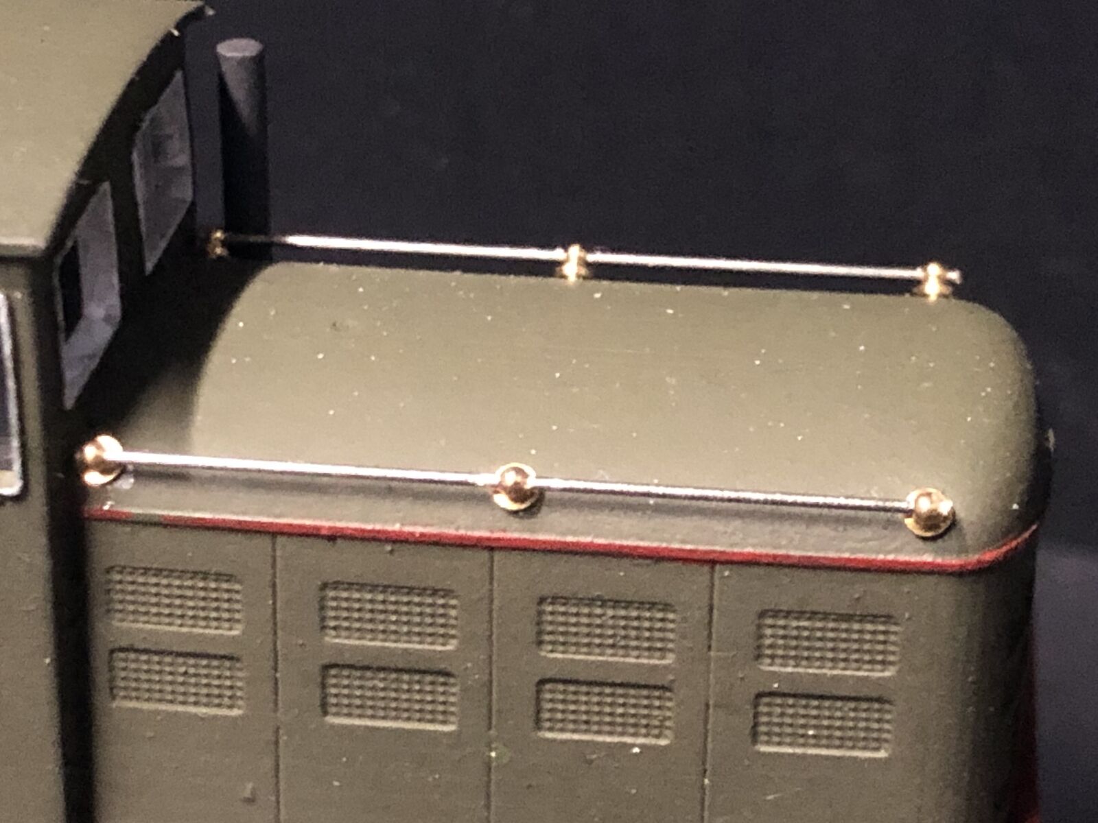 OO9 narrow gauge Fowler MFP No.4 style diesel locomotive kit body shown fitted to a Kato 11-109 motor bogie chassis