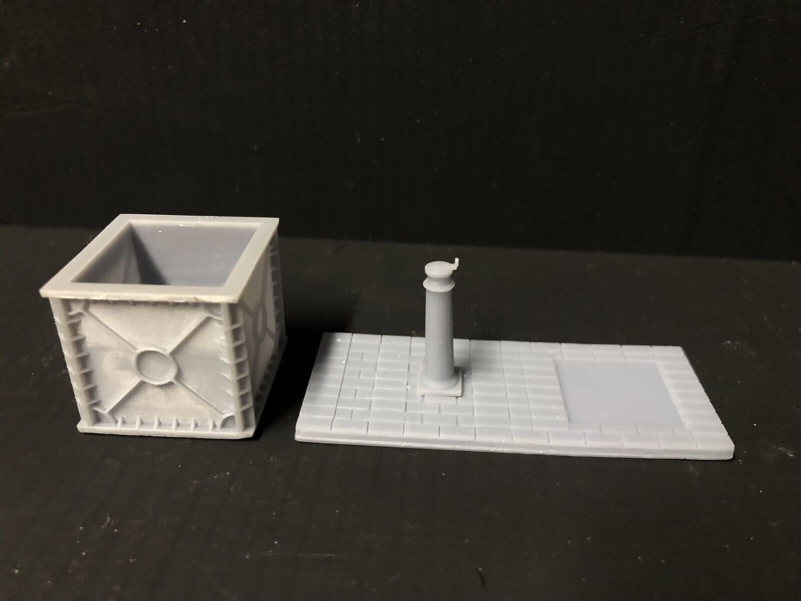 O gauge 7mm NER water crane kit with overflow tank and valve, based on the prototype at Goathland Station for steam layouts