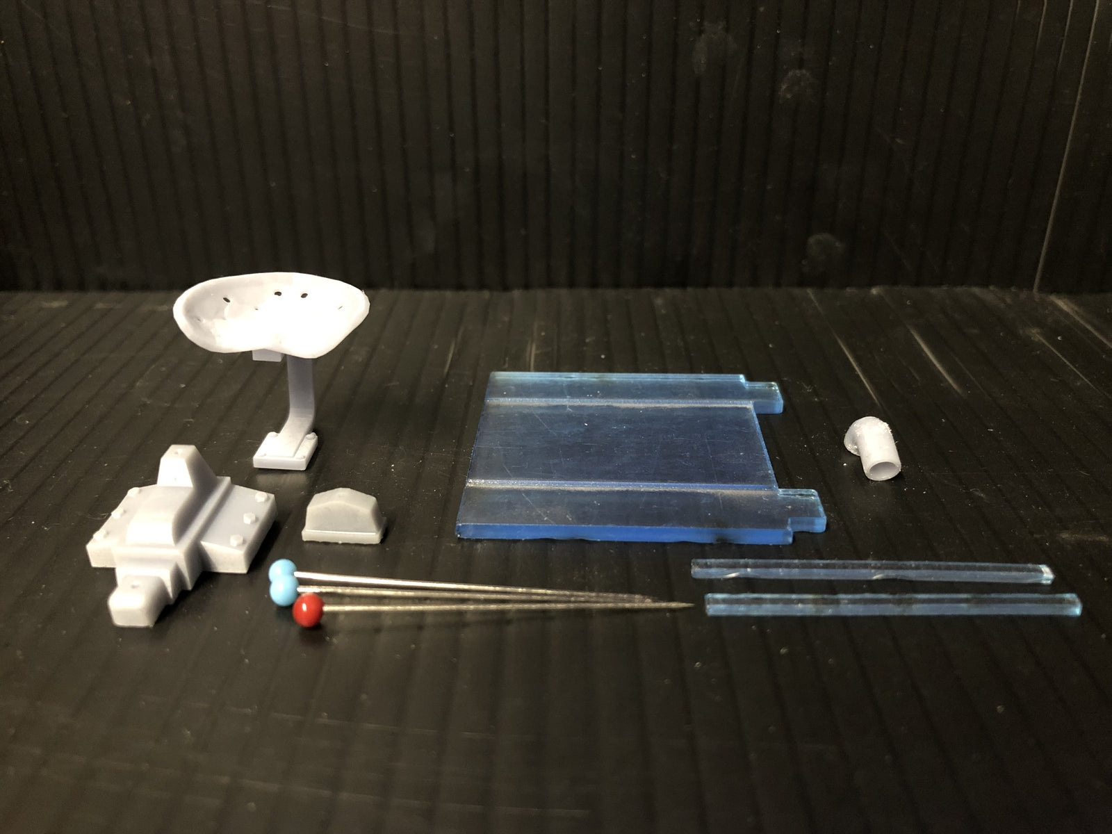 Unpainted GN15 Deutz single-cylinder diesel loco kit body for G-scale on OO track, shown on a Tenshodo spud chassis