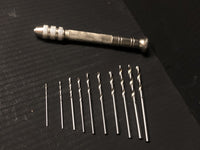 Pin Vice and Drill Holder for Railway Modelers - Includes Drill Bits & Collets