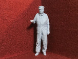 G-Scale Driver figure in overalls - 3D scan of a real person - MD011 (also GN15)