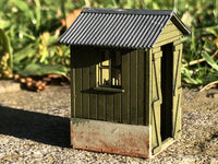 Signal mans Hut with levers and glazing Woody Bay  - OO9/OO/HO