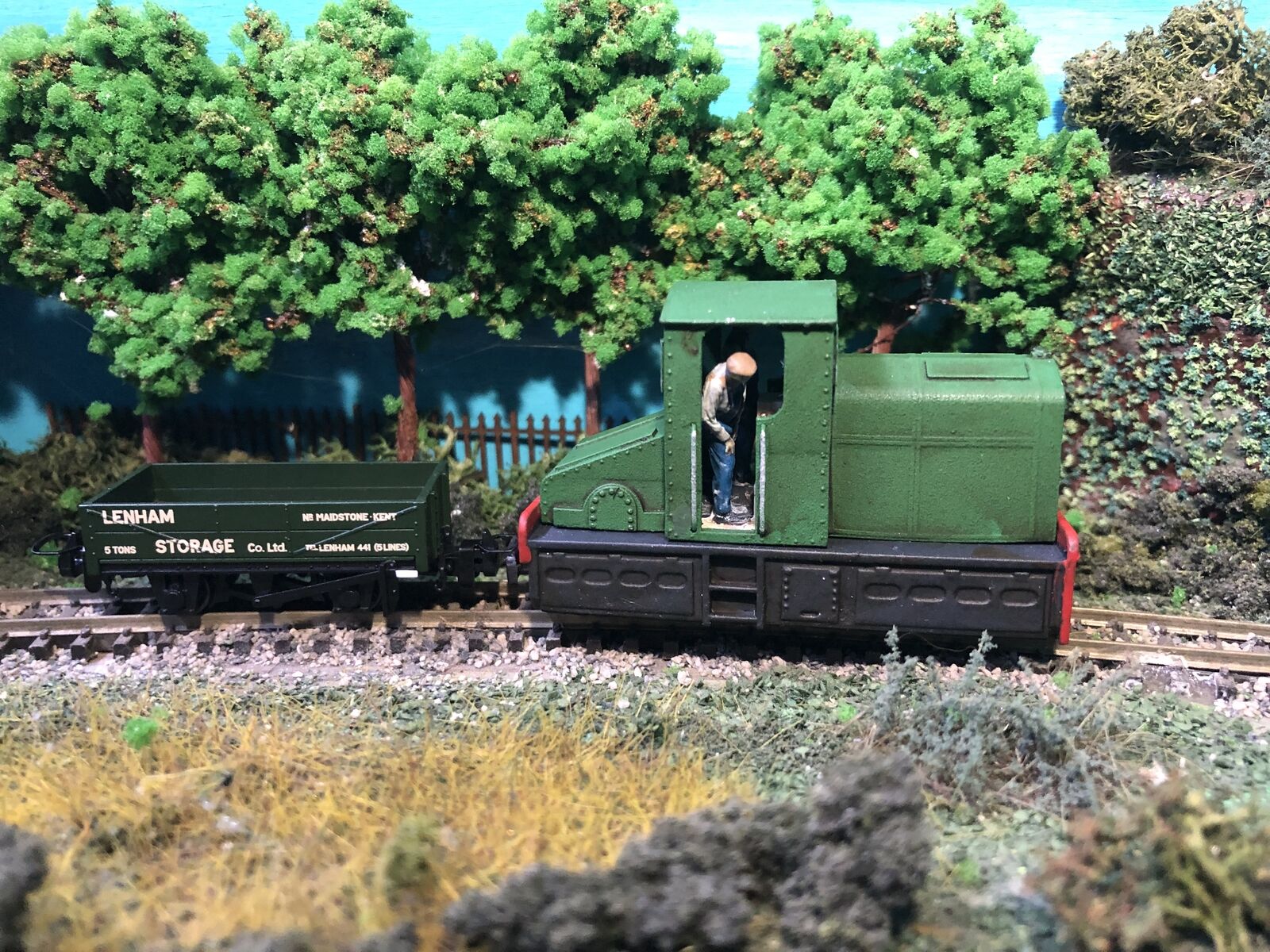 OO9 narrow gauge Armstrong Whitworth diesel loco body kit shown fitted to a Kato 11-109 chassis with separate cab detail