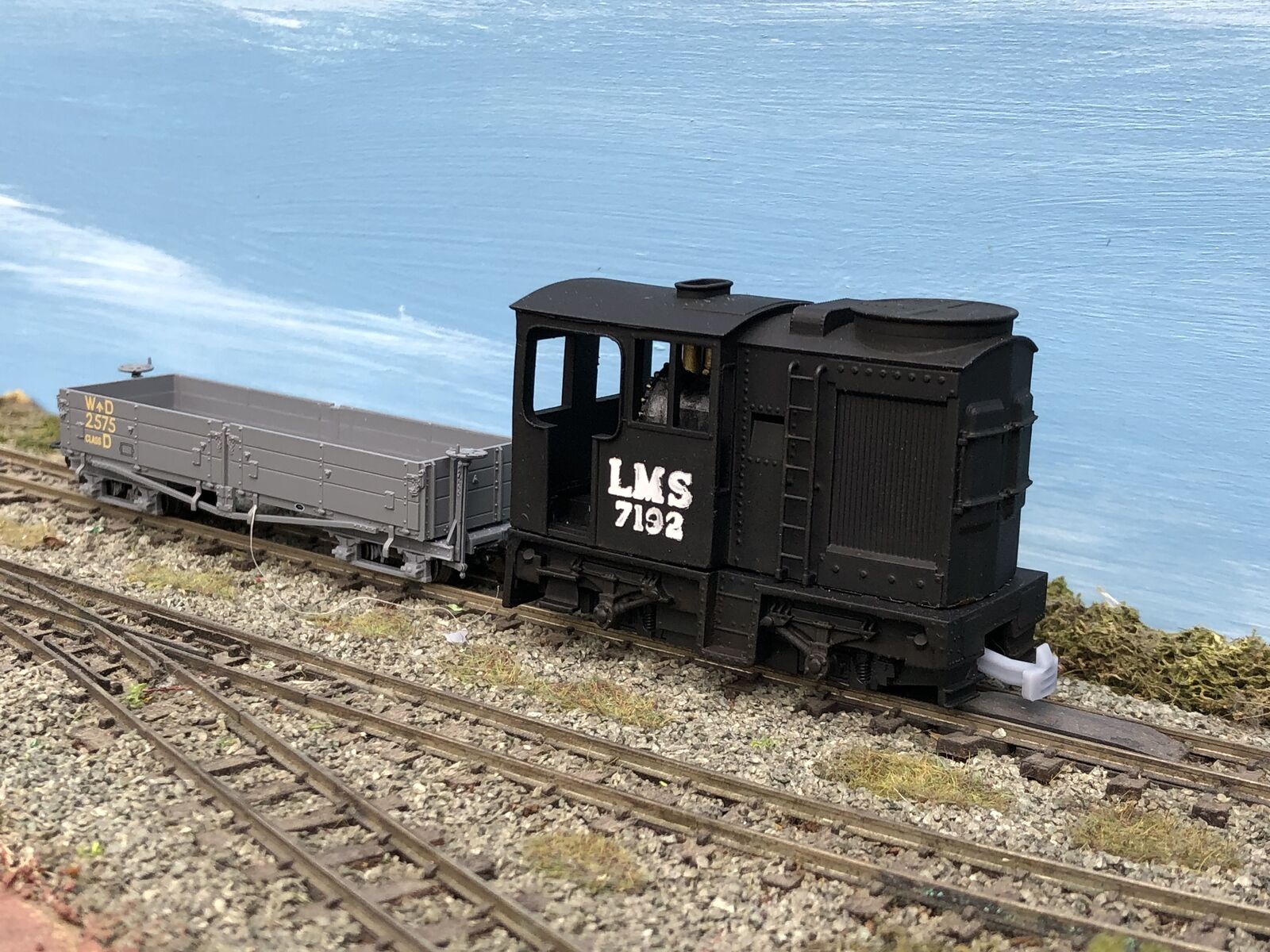 OO9 narrow gauge LMS Sentinel 7192 geared steam locomotive body kit designed to fit a Kato 11-109 chassis