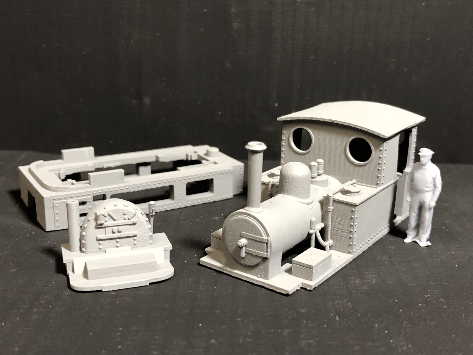 OO9 WG Bagnall Rye and Camber style narrow gauge steam locomotive kit body to fit a Kato 11-109 chassis