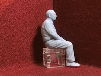 G-Scale figure seated - 3D scan of a real person - M023 (also GN15)