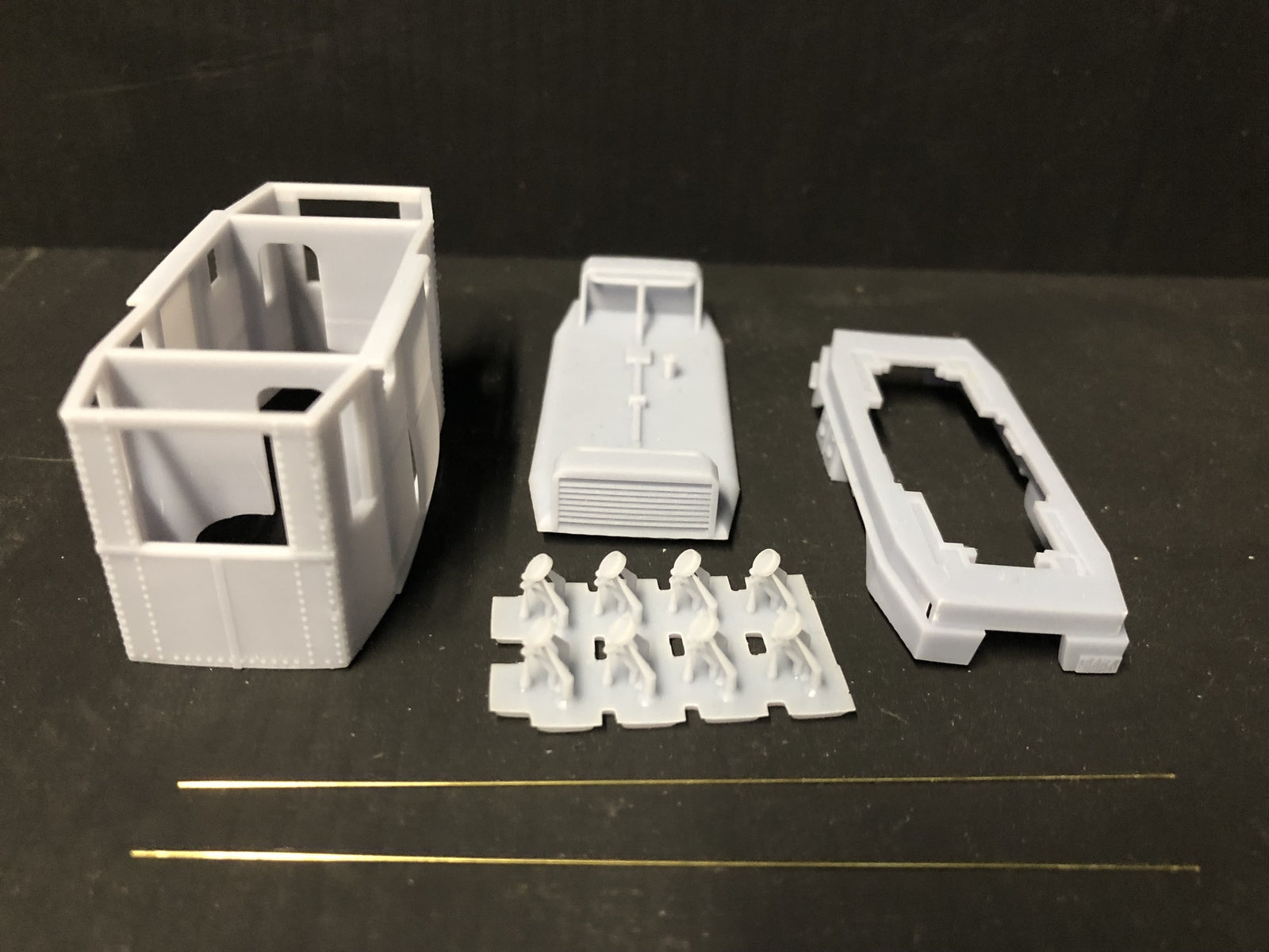 OO9 Ganz DMOT diesel locomotive body kit for 4mm scale narrow gauge, designed to fit the Kato 11-109 chassis