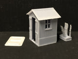 Signal mans Hut with levers and glazing Woody Bay  - OO9/OO/HO