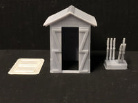 Signal mans Hut with levers and glazing Woody Bay  - OO9/OO/HO