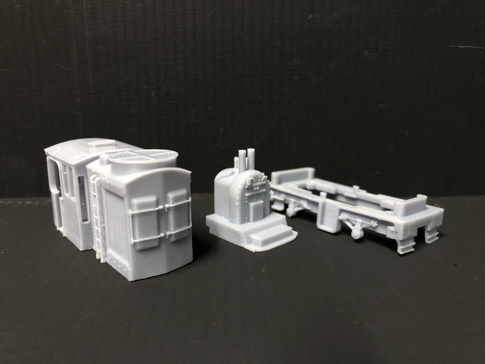 OO9 narrow gauge LMS Sentinel 7192 geared steam locomotive body kit designed to fit a Kato 11-109 chassis