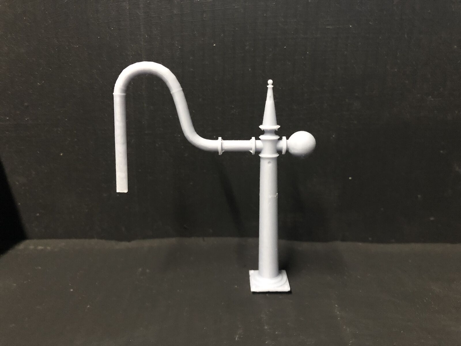 OO gauge NER water crane kit with top-hat tower and separate overflow tank, based on Goathland Station for steam layouts