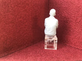 G-Scale seated figure - from 3D scan of a person - MD046(also GN15)