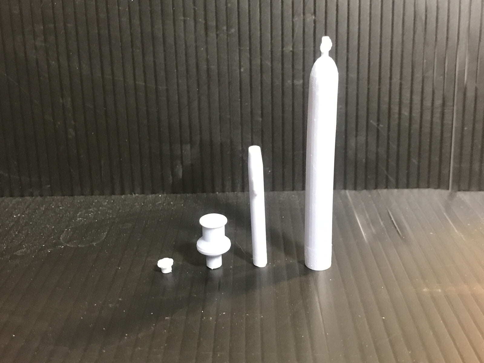 Unpainted GN15 Deutz OMZ 117 diesel critter kit body on G-scale 00 track, shown with a Tenshodo spud motor chassis