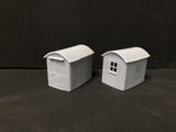 Two Lamp huts with glazing - OO9/OO/HO based on Buckfastleigh buildings