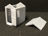 Porthmadog signal mans Hut with levers and glazing - OO9/OO/HO