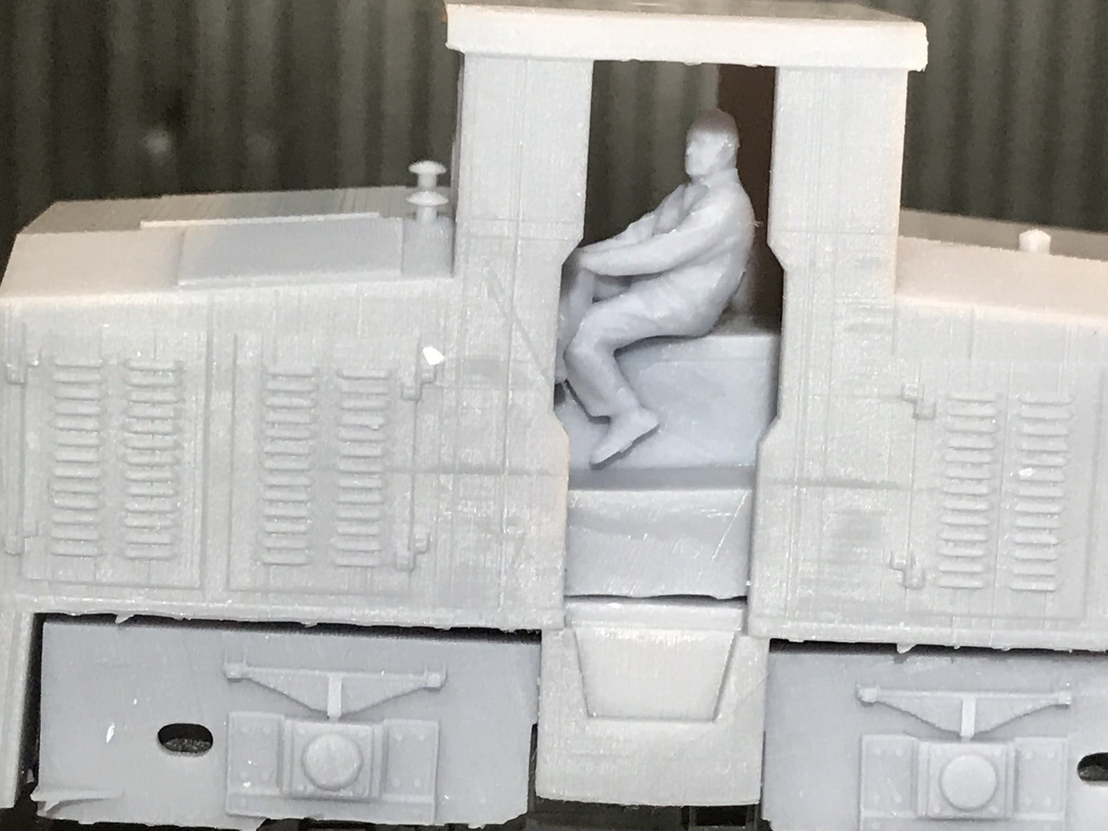 OO9 009 narrow gauge Diema DS90-style diesel shunter body shell shown fitted to a Kato 11-109 chassis