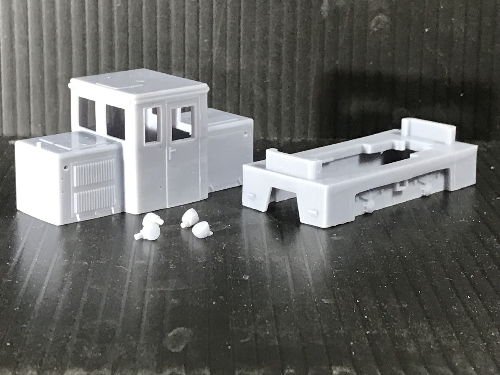 OO9 009 Hungarian forestry diesel shunter body kit for mounting on a Kato 11-109 narrow gauge chassis