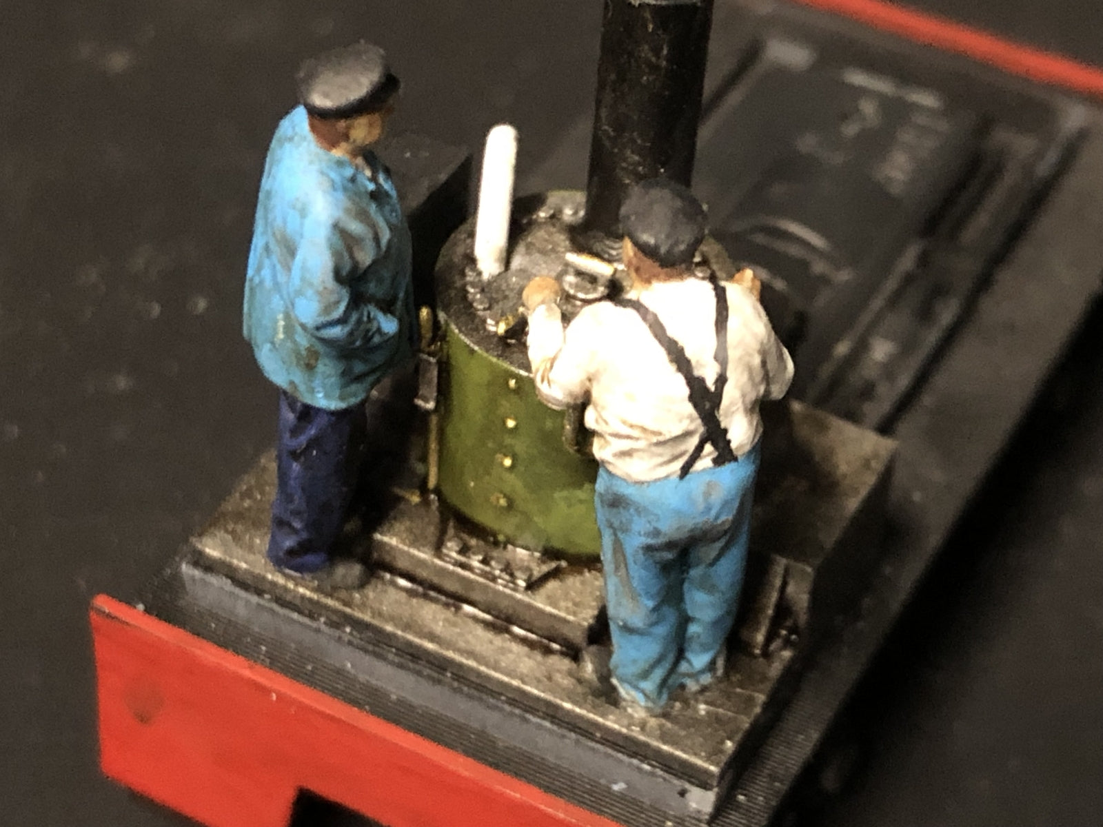 OO9 100 HP Fry Sentinel steam locomotive body kit designed to fit a Kato 11-109 narrow gauge chassis