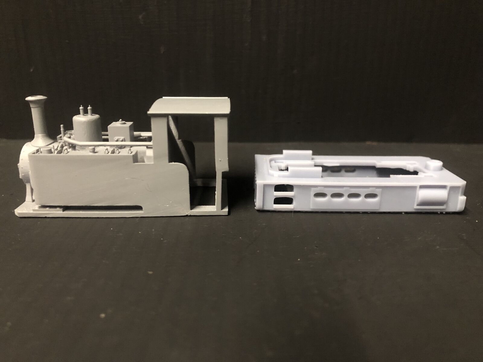 OO9 narrow gauge Tom Rolt Barclay steam locomotive kit body, designed to fit a Kato 11-109 chassis